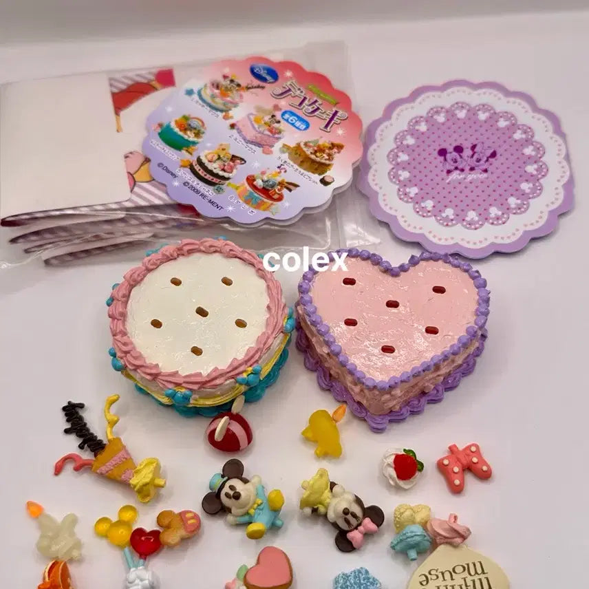 [BUNJANG] Re-Ment Disney Deco Cake (Mickey, Minnie) - 2009 / 2009리멘트) 디즈니 데코 케이크 (미키,미니)