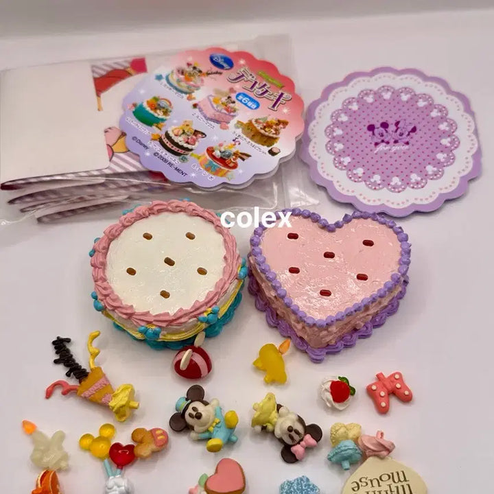 [BUNJANG] Re-Ment Disney Deco Cake (Mickey, Minnie) - 2009 / 2009리멘트) 디즈니 데코 케이크 (미키,미니)