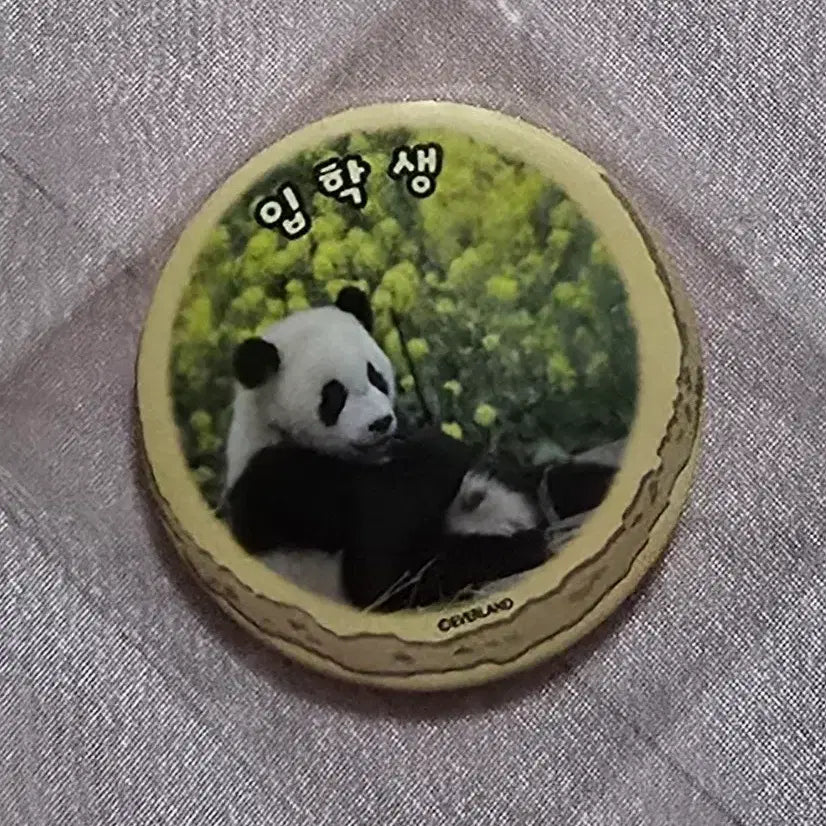 [BUNJANG] Panda Cafe New Semester Badge Set / 판다카페 1일차 뱃지 신학기세트