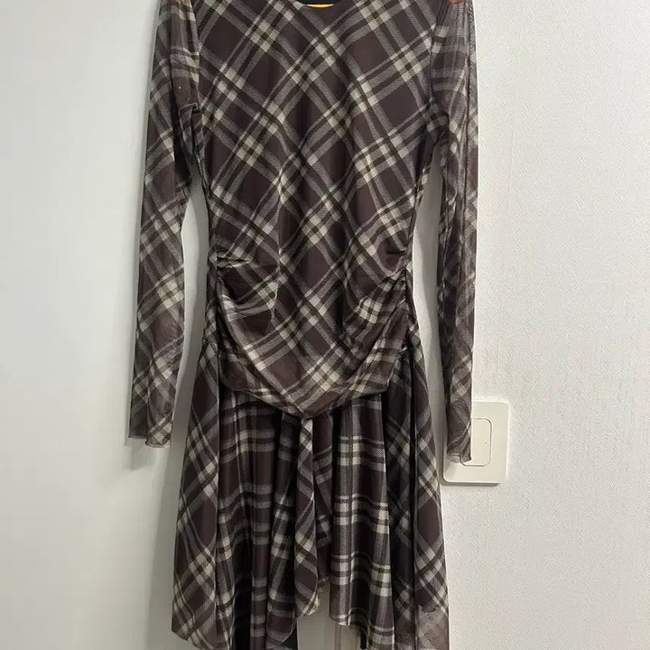 [BUNJANG] Zara Layered Checkered Dress / 자라 레이어드 체크원피스