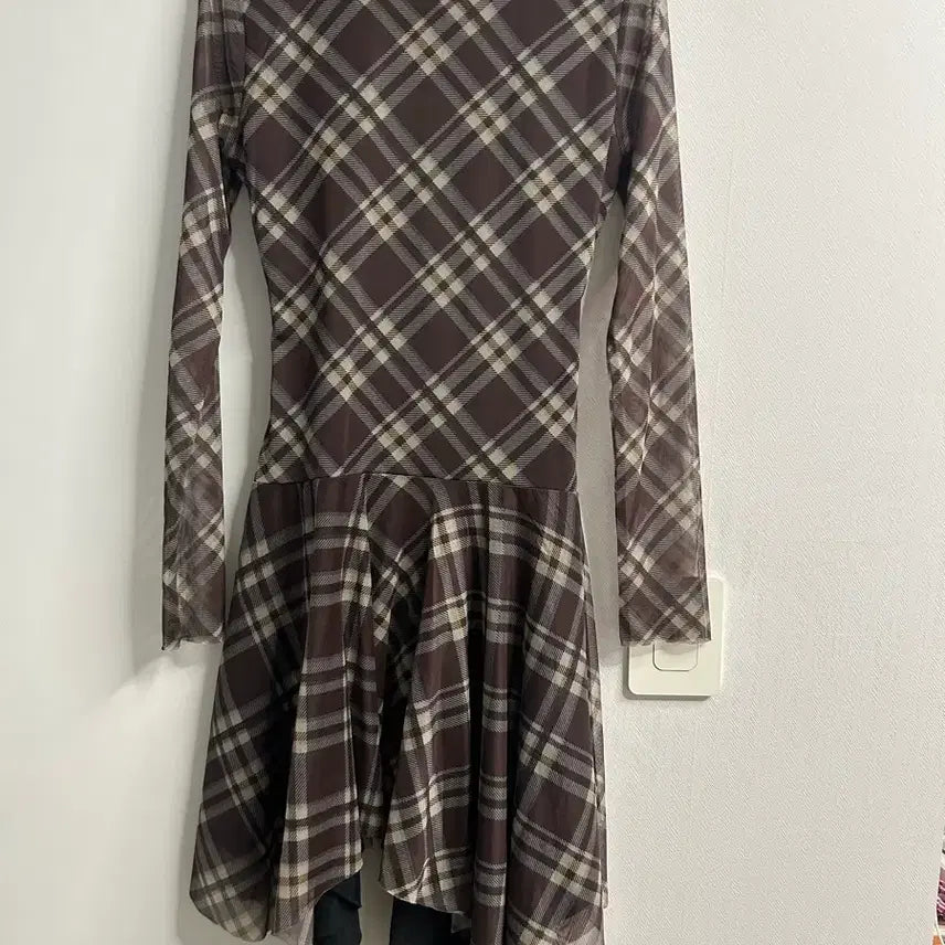 [BUNJANG] Zara Layered Checkered Dress / 자라 레이어드 체크원피스