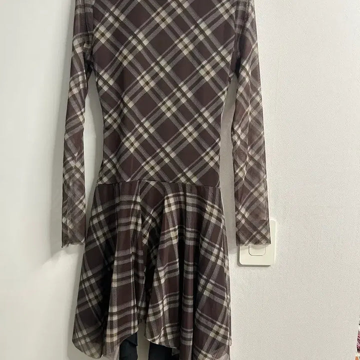 [BUNJANG] Zara Layered Checkered Dress / 자라 레이어드 체크원피스