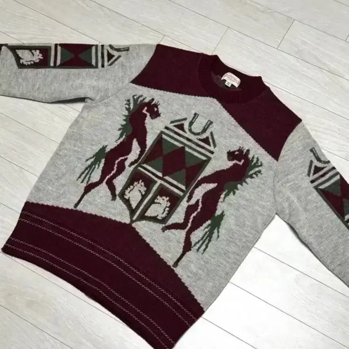 [BUNJANG] Atelier K Crest Knit 44 / 엣라코 크레스트 니트 44