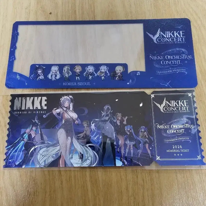 [BUNJANG] NIKKE Orchestra Concert Commemorative Ticket + Transparent Ticket Holder / 니케 오케스트라 콘서트 기념 티켓 + 투명티켓홀더
