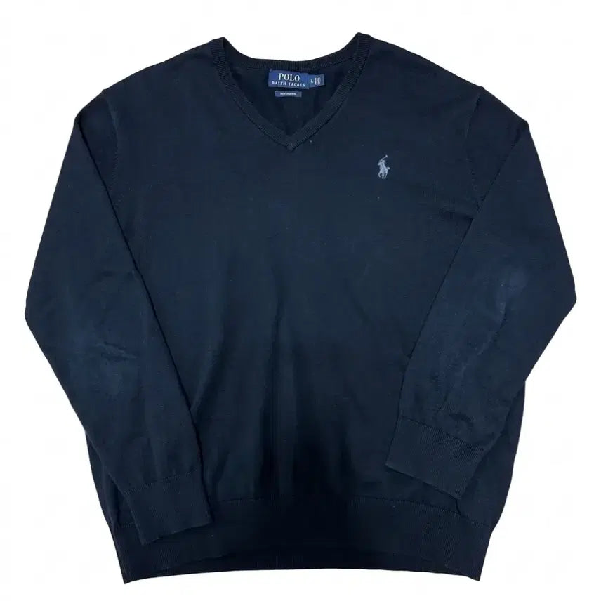[BUNJANG] Polo Ralph Lauren V-Neck Knit Sweater / 폴로 랄프로렌 브이넥 니트 스웨터