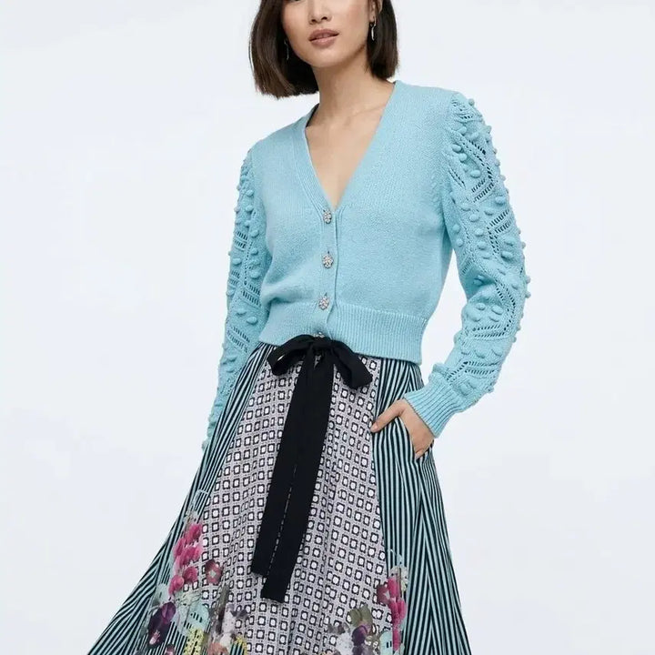 [BUNJANG] Zara Crochet Jewel Button Cardigan / 자라 크로쉐 보석단추 가디건