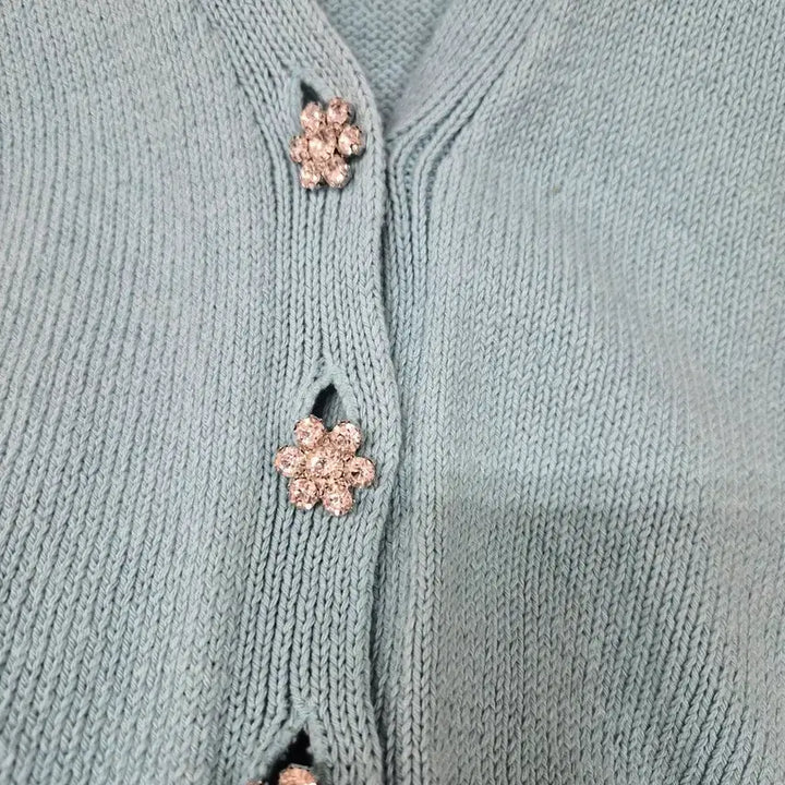 [BUNJANG] Zara Crochet Jewel Button Cardigan / 자라 크로쉐 보석단추 가디건