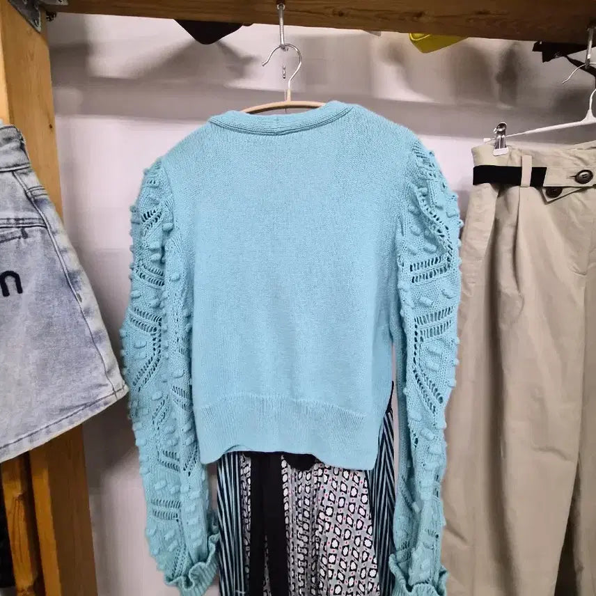 [BUNJANG] Zara Crochet Jewel Button Cardigan / 자라 크로쉐 보석단추 가디건