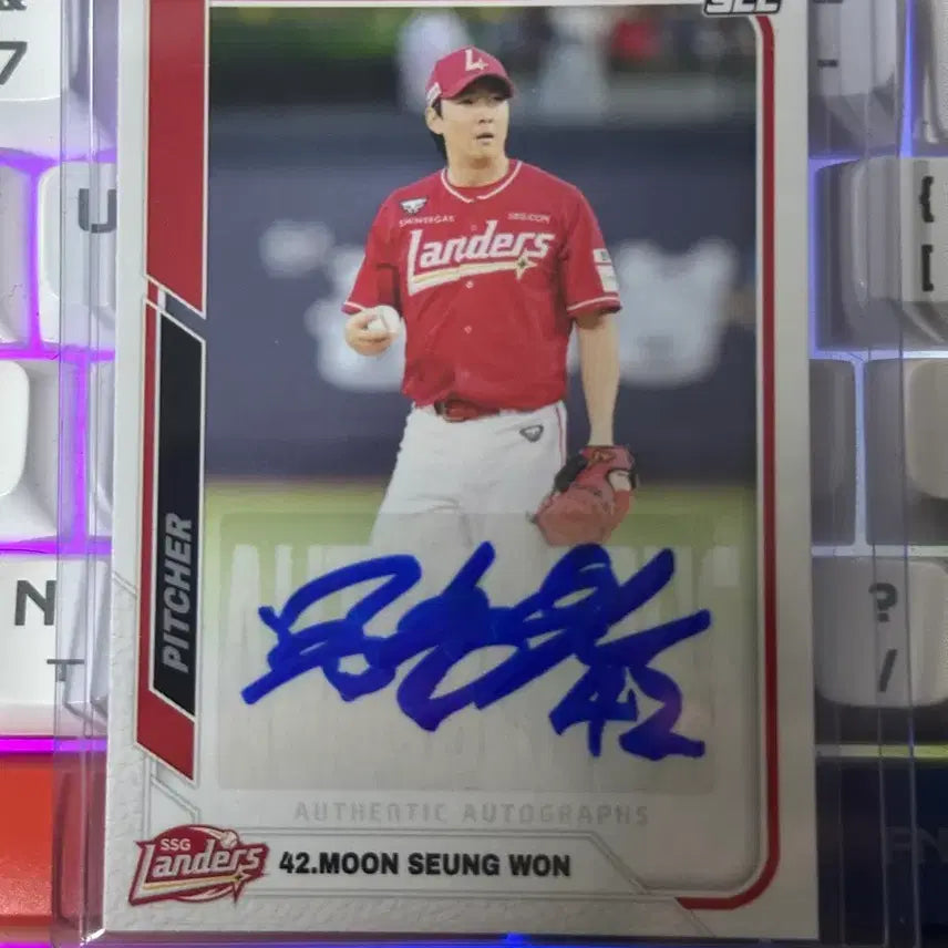 [BUNJANG] Moon Seung-won Signed Autograph Card SCC SSG Landers / SCC 문승원 친필 사인 카드