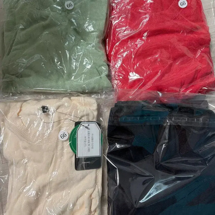 [BUNJANG] 66 Size Knit Tops - Bundle Set / [66] 니트 상의 4종