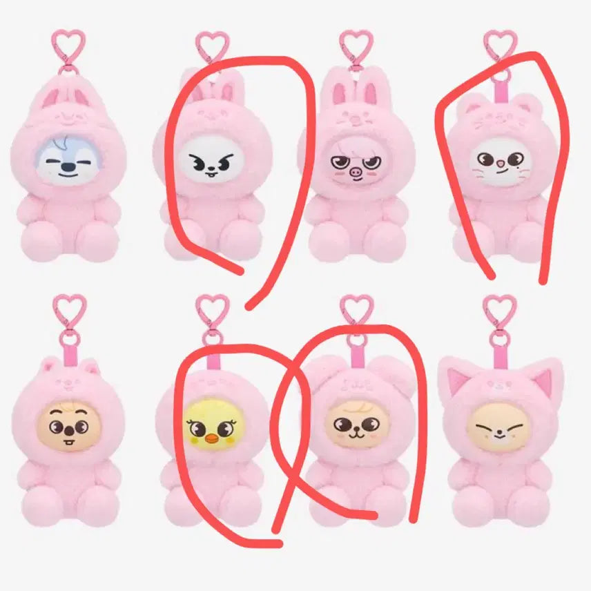 [BUNJANG] Stray Kids SKZOO Plush Toy Bundle / 스키즈 팬미팅 스키주 플러시 토이 리빗 지니렛 뽁아리 퍼핌