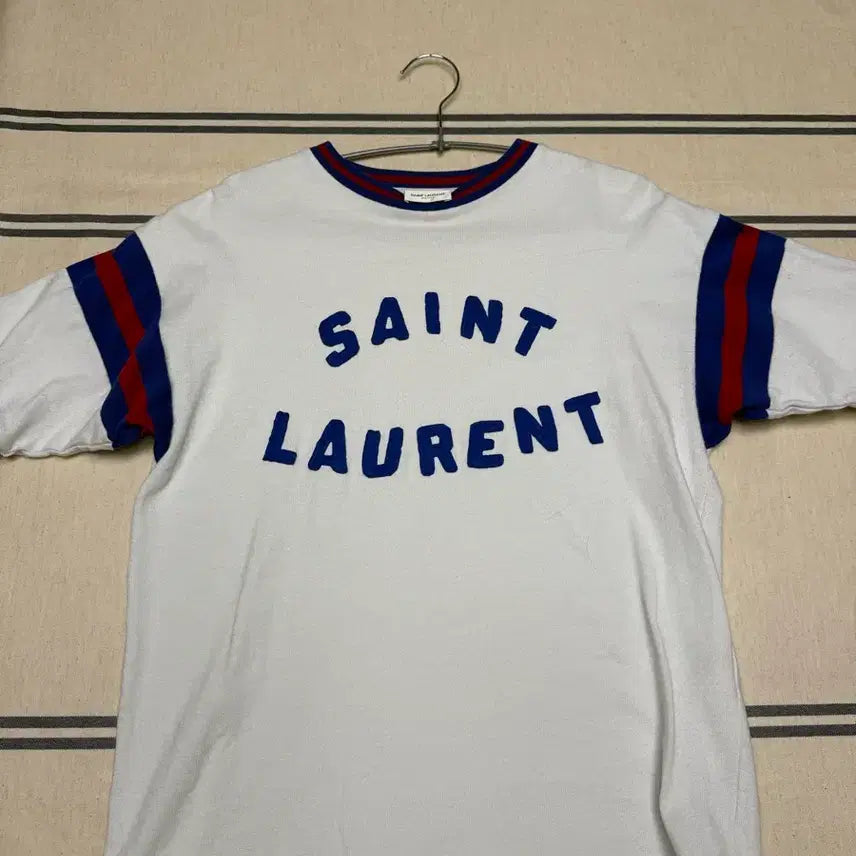 [BUNJANG] Saint Laurent Logo Stripe T-shirt / 생로랑 티셔츠