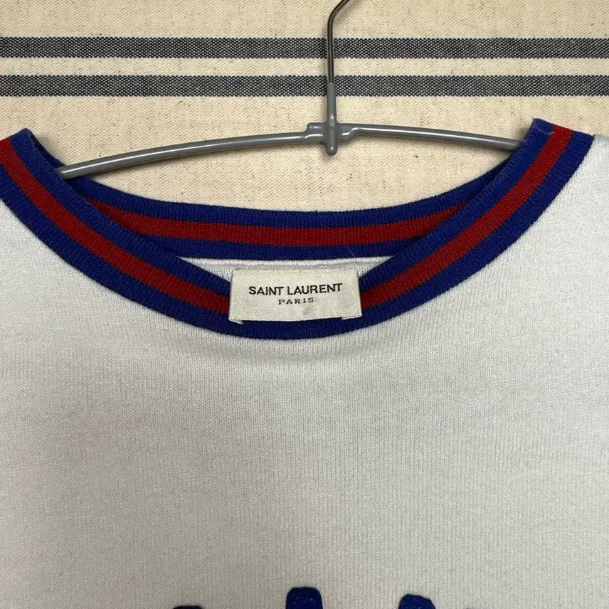 [BUNJANG] Saint Laurent Logo Stripe T-shirt / 생로랑 티셔츠