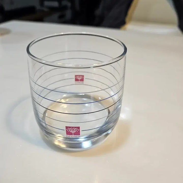 [BUNJANG] PEERES Striped Glass Cup / 페레스 PEERES 줄무늬 유리컵