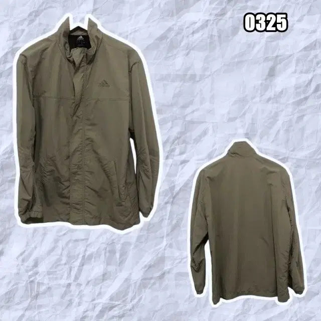 [BUNJANG] Adidas Logo Zip-Up Windbreaker Jacket / M 아디다스 로고 집업 바람막이 자켓