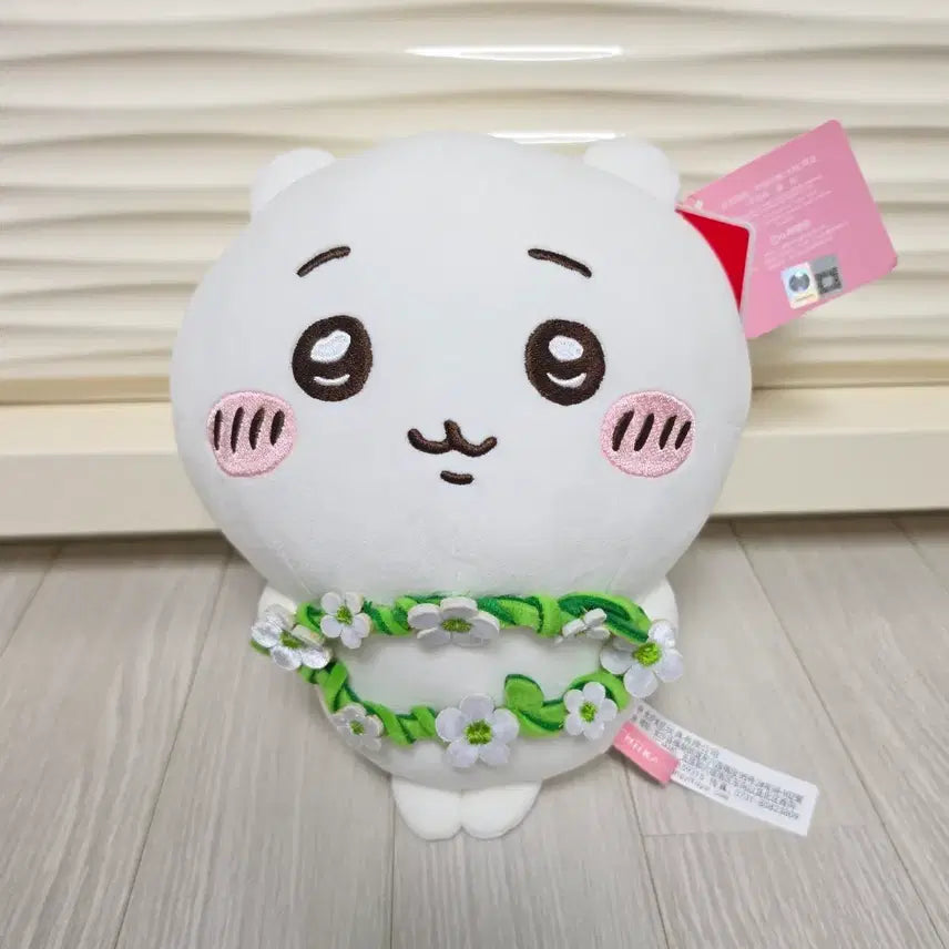 [BUNJANG] Muunjakgwi Chikawa Floral Crown Medium Plush Doll / 먼작귀 치이카와 화관 중형 인형 판매