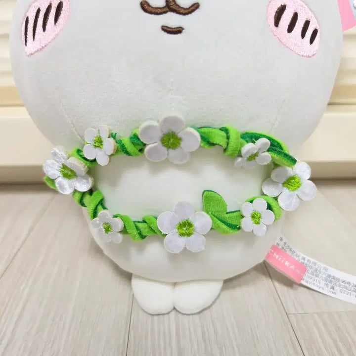 [BUNJANG] Muunjakgwi Chikawa Floral Crown Medium Plush Doll / 먼작귀 치이카와 화관 중형 인형 판매