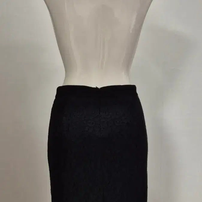[BUNJANG] Black Lace A-Line Skirt S / 블랙 레이스 항아리 스커트 S