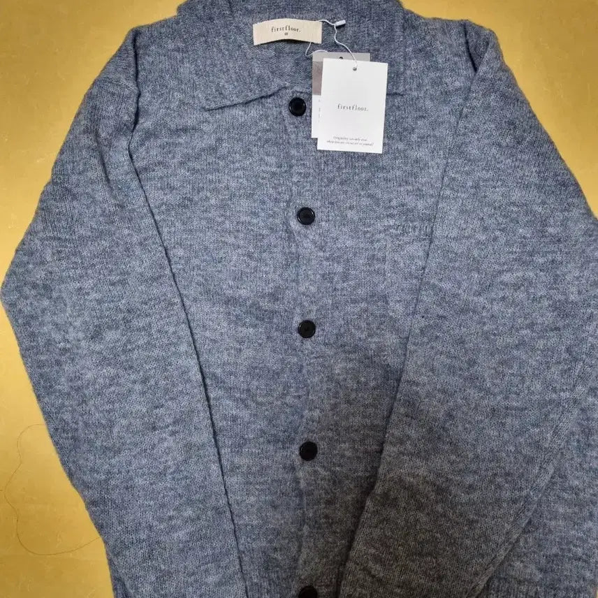 [SOLD OUT] 퍼스트플로어 (파프터) 브러쉬드 알파카 칼라 가디건 48 새상품