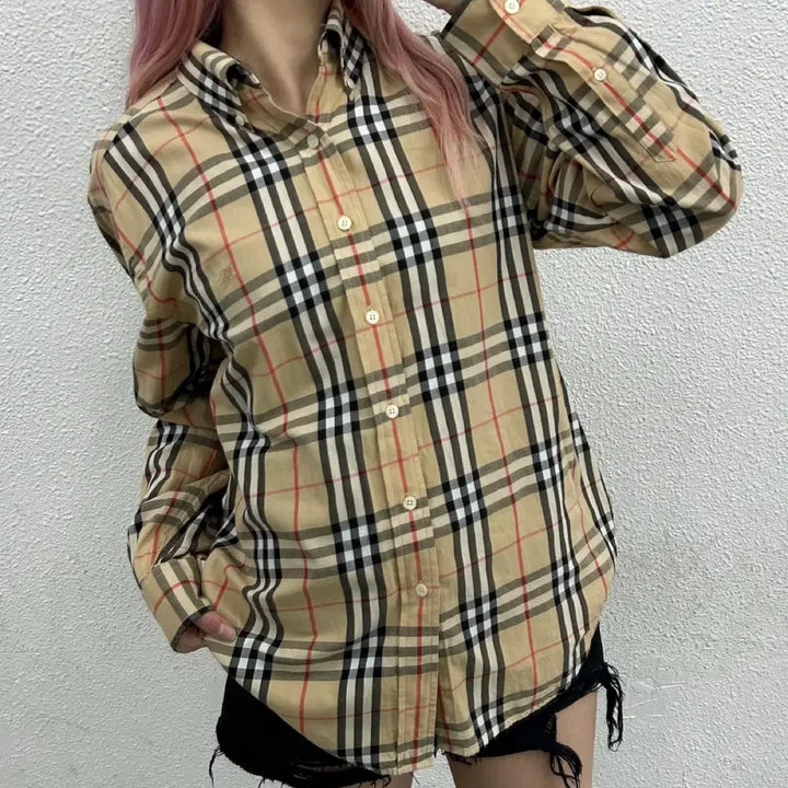 [BUNJANG] Burberry Nova Check Shirt M / 버버리 노바체크 셔츠 M