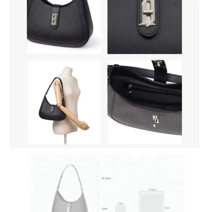 [BUNJANG] J.ESTINA MERRY MD Hobo Bag / 제이에스티나 MERRY MD 호보백 블랙