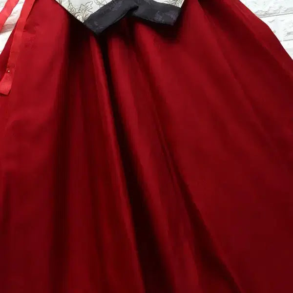 [BUNJANG] Embroidered Silk Hanbok Skirt / 57 자수 여성한복 본견치마  자수한복 여77(L) 키150-160