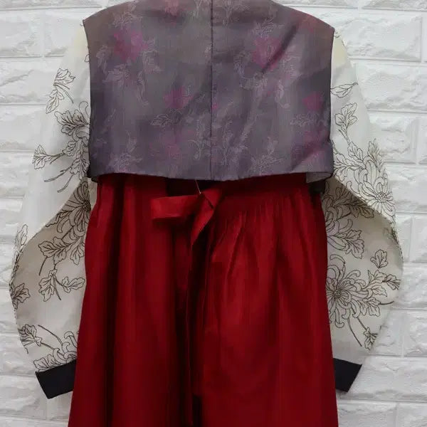 [BUNJANG] Embroidered Silk Hanbok Skirt / 57 자수 여성한복 본견치마  자수한복 여77(L) 키150-160
