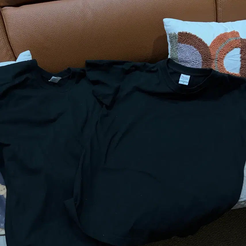 [BUNJANG] Printstar Black T-shirts (2-Pack) / 프린트스타 2팩 반팔 티셔츠 블랙 새상품