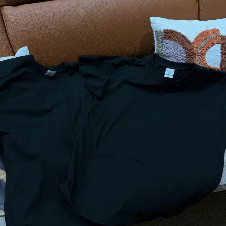 [BUNJANG] Printstar Black T-shirts (2-Pack) / 프린트스타 2팩 반팔 티셔츠 블랙 새상품