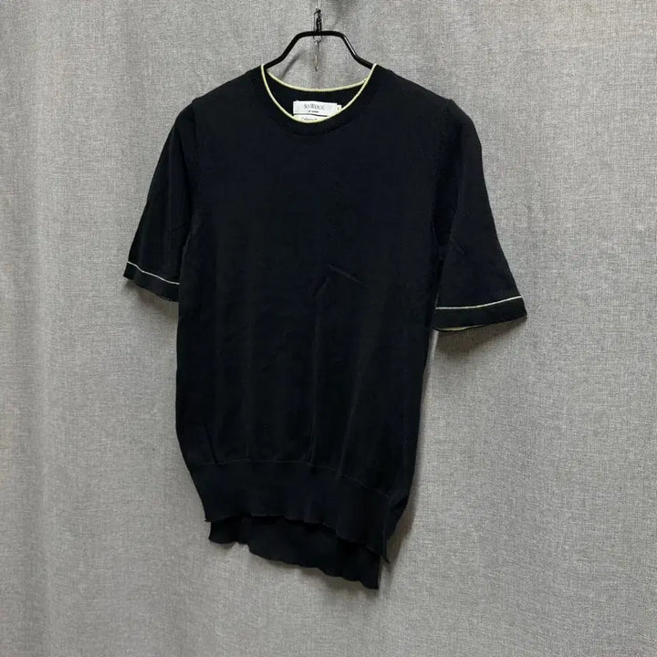 [BUNJANG] So Wool Cashmere Blend Short Sleeve Round Knit Top / [S] 쏘울 so wool 캐시미어 블렌드 반팔 라운드 니트