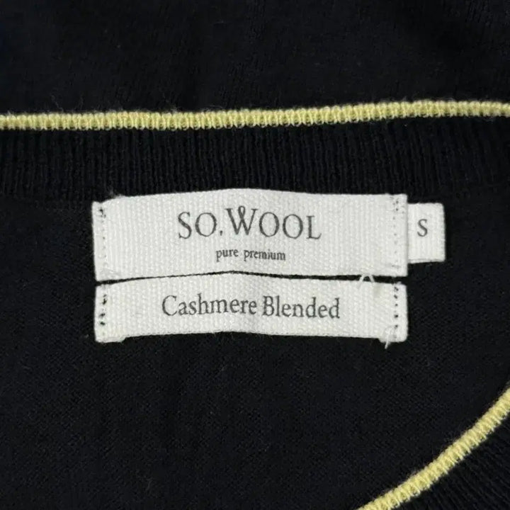 [BUNJANG] So Wool Cashmere Blend Short Sleeve Round Knit Top / [S] 쏘울 so wool 캐시미어 블렌드 반팔 라운드 니트