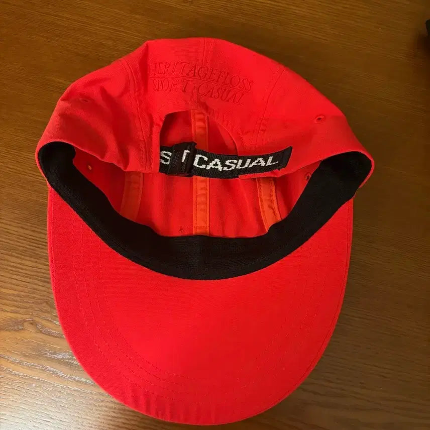 [BUNJANG] HeritageFloss Long Bill Cap Red / 헤리티지플로스 롱빌캡 레드컬러
