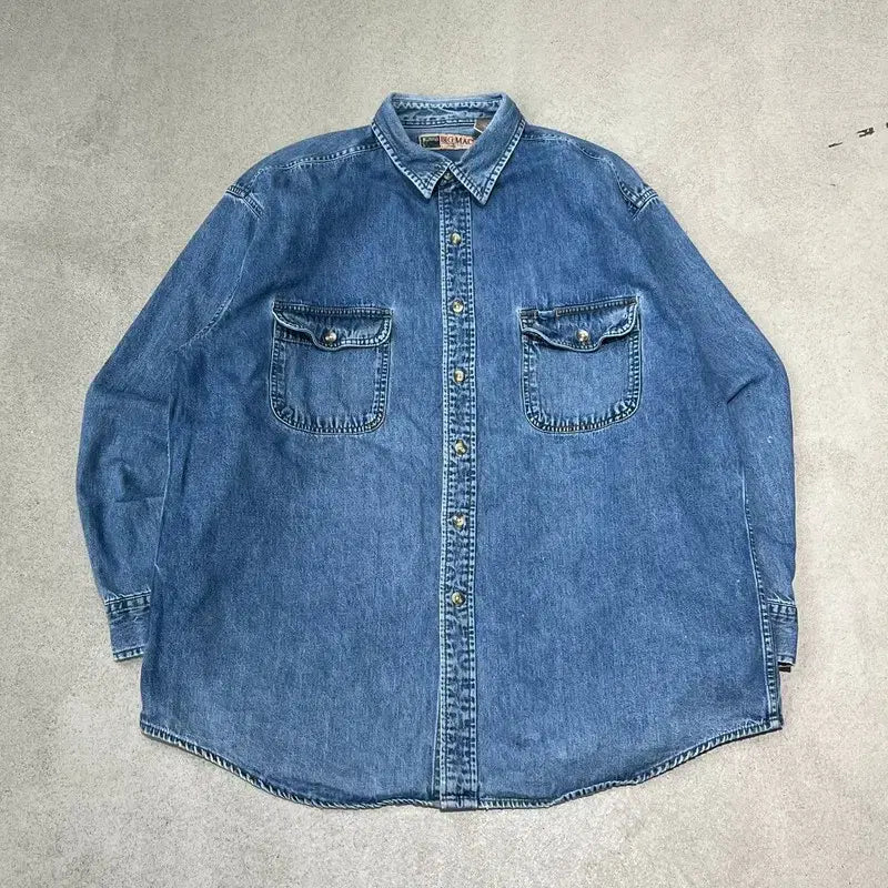 [BUNJANG] Big Mac Denim Work Shirt / 빅맥 워크 데님셔츠 s10414