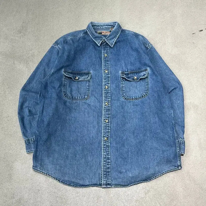 [BUNJANG] Big Mac Denim Work Shirt / 빅맥 워크 데님셔츠 s10414