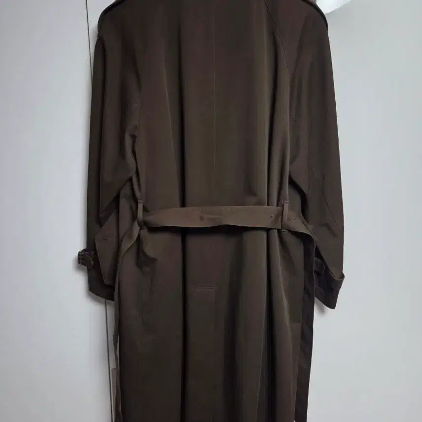 [BUNJANG] Afterpray Brown Trench Coat S / 애프터프레이 브라운 오버핏 트렌치 코트 S