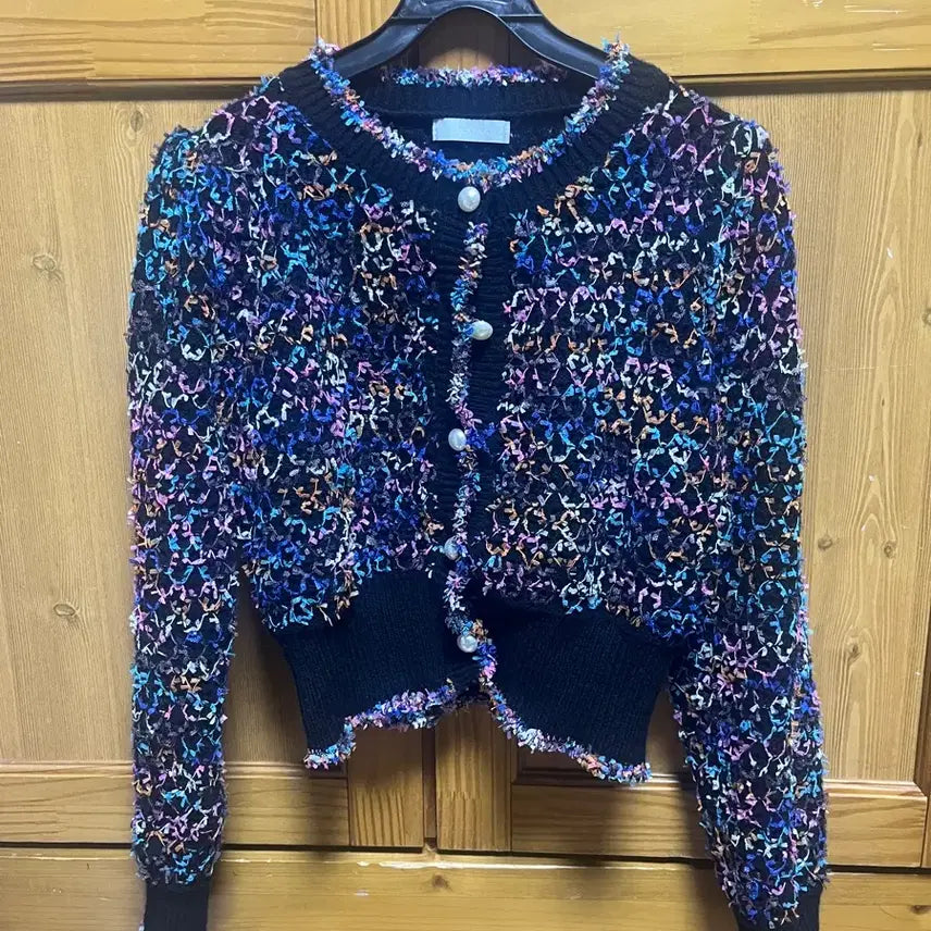 [BUNJANG] Leclara Shalala Tweed Knit Cardigan / 리클라라 샤랄라 트위드니트(멀티)