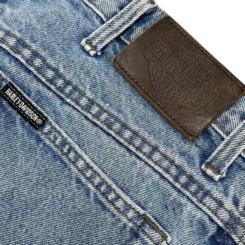 [SOLD OUT] [34x30] 90s 할리데이비슨 made USA 데님 팬츠 스트레이트핏