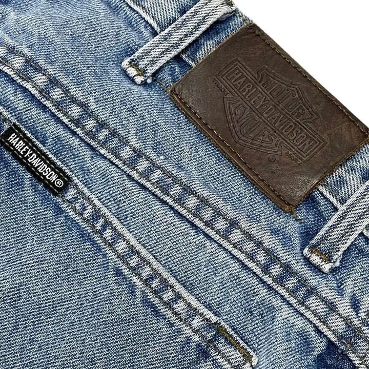 [SOLD OUT] [34x30] 90s 할리데이비슨 made USA 데님 팬츠 스트레이트핏