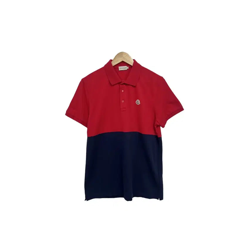 [BUNJANG] Moncler Colorblock Polo Shirt / [100] 몽클레르 카라넥 컬러블록 폴로 티셔츠 여름 반팔