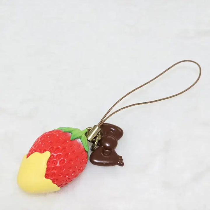 [BUNJANG] Sanrio Strawberry Hello Kitty Strap / 산리오 딸기 키티스트랩 딸기퐁듀 스트랩