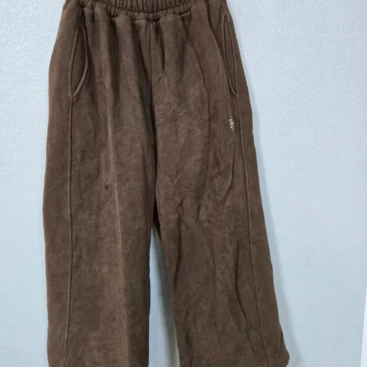 [BUNJANG] Bellide Brown Wide Leg Fleece Slacks / Bellide 브라운 기모 9부 와이더 슬렉스  55-66