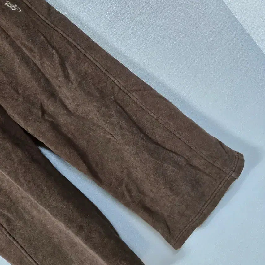 [BUNJANG] Bellide Brown Wide Leg Fleece Slacks / Bellide 브라운 기모 9부 와이더 슬렉스  55-66