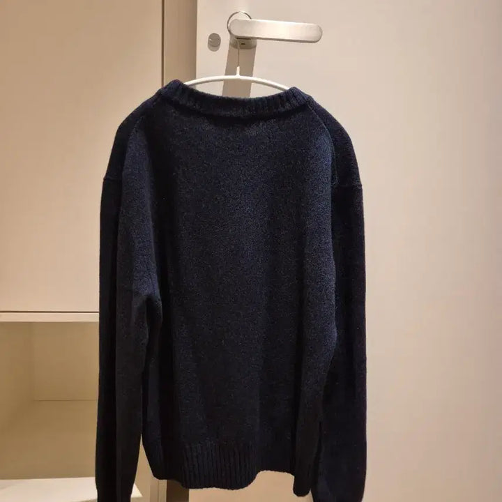 [BUNJANG] AMI Navy Knit Sweater - Size L / 아미 AMI 네이비 니트 스웨터 사이즈 L