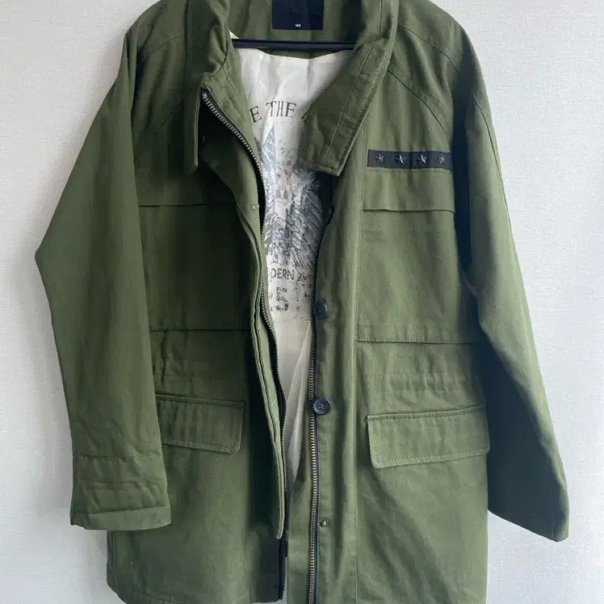 [BUNJANG] UGIZ Khaki Field Jacket / UGIZ 카키 야상 점퍼