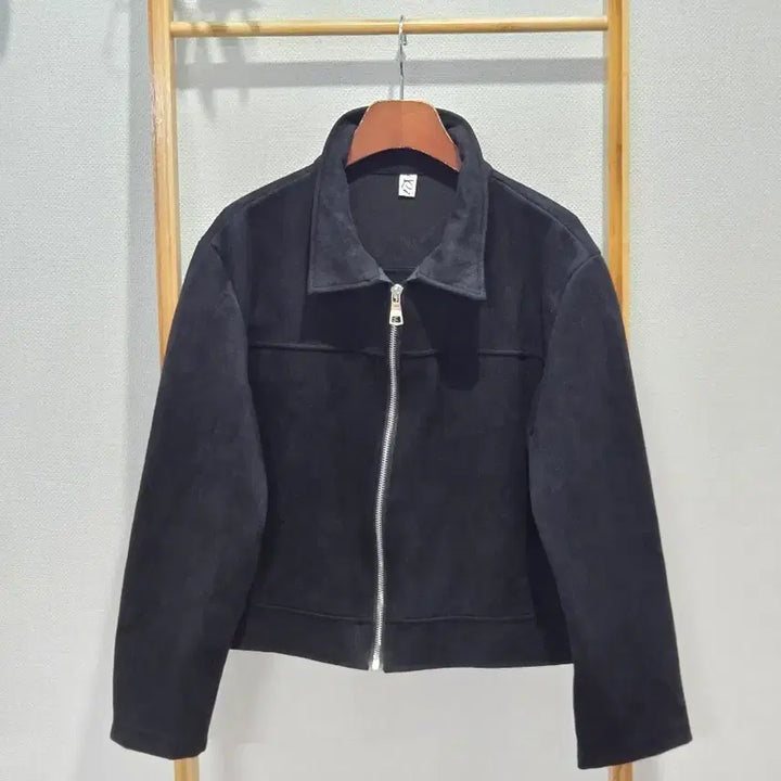 [BUNJANG] Suede Jacket (Black) S Size / 스웨이드 자켓