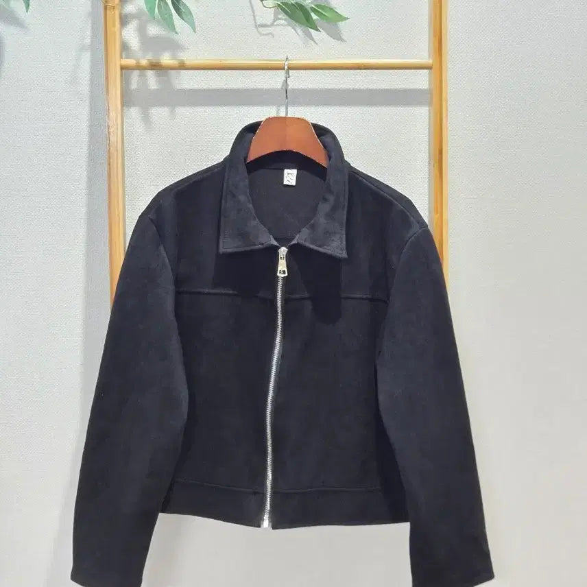 [BUNJANG] Suede Jacket (Black) S Size / 스웨이드 자켓