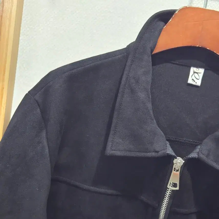 [BUNJANG] Suede Jacket (Black) S Size / 스웨이드 자켓
