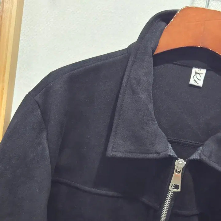[BUNJANG] Suede Jacket (Black) S Size / 스웨이드 자켓