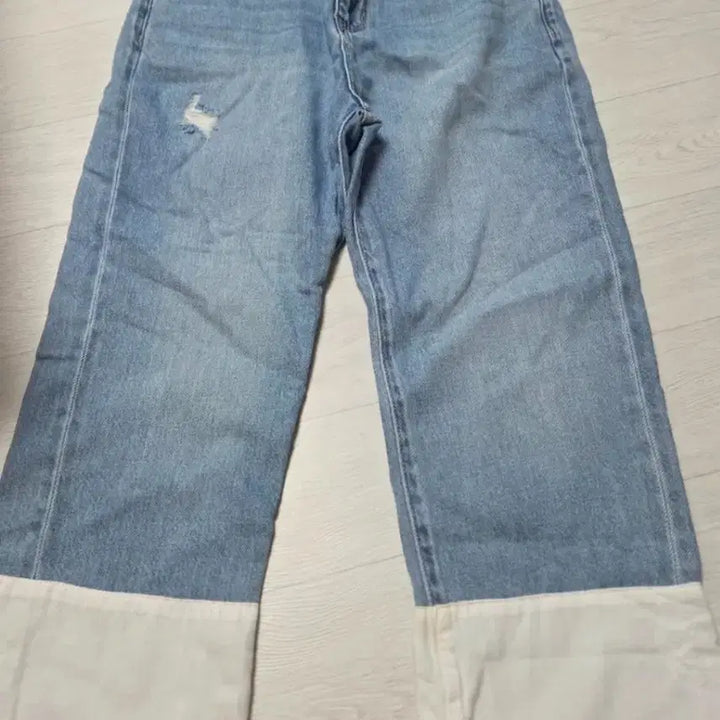 [BUNJANG] Tiffany Ron Wide Denim Pants / 티파니론 와이드 데님 M