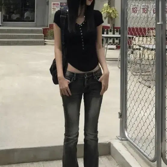 [BUNJANG] Helene Paris Half Sleeve Top / 헬레네파리스 - 하프 슬리브